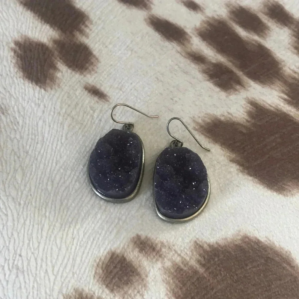 Purple Droozie Earrings